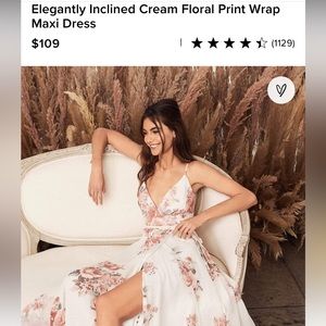 Brand New Never Worn Lulu Floral Maxi Dress